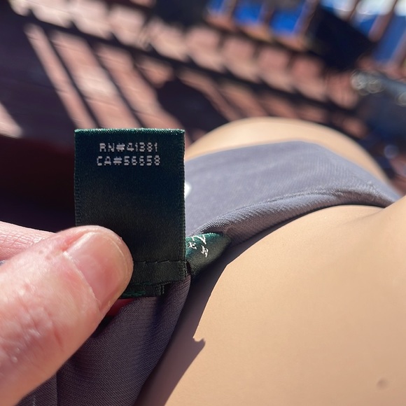 Lauren Ralph Lauren Gray Base with White Dots Maxi Women's Dress Size 2 - Picture 7 of 9